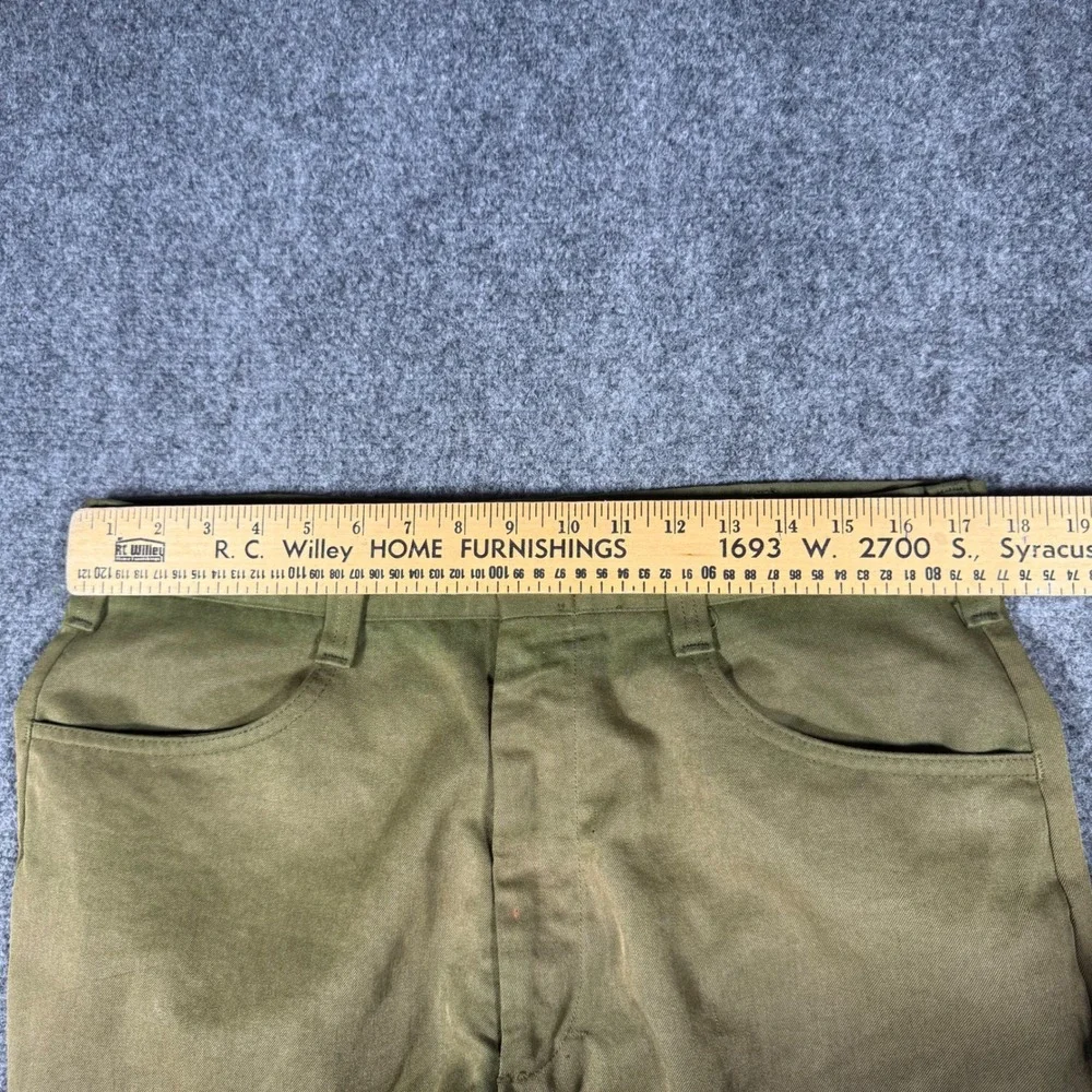 Vintage Wildland Firefighting Pants Men's 34x29 Aramid Green 1989 FSS - Picture 3 of 14